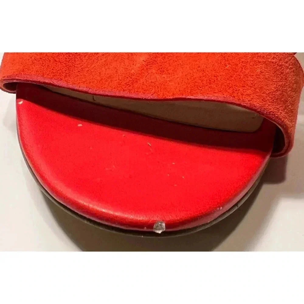 Sam Edelman Strappy Heels in Reddish Orange - Size 6M - Picture 6 of 6